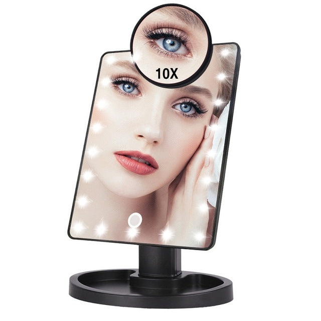 22 LED Light Vanity Mirror 360 Rotating Portable Mirror