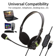 3.5mm USB Interface Noise Cancelling Headphones with Microphone