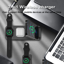 3-in-1 Fast Charging Wireless Charging Station for Qi Devices