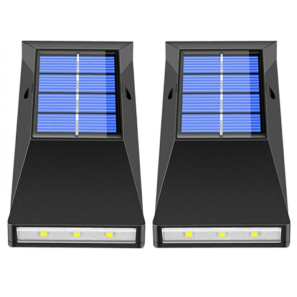 2pc/set LED Outdoor Garden Solar Powered LED Wall Lamps