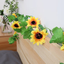 Solar Powered Decorative Sunflower LED String Fairy Lights_8