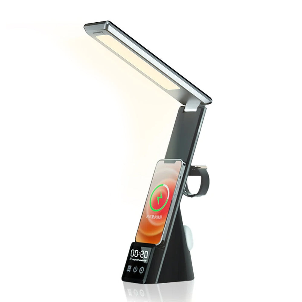 15W LED Table Lamp and Wireless Charging Station- USB Interface