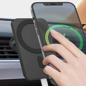 15W Fast Charging Magnetic Wireless Car Charger Stand Holder for QI Phones iPhone 12 Mini Pro Max