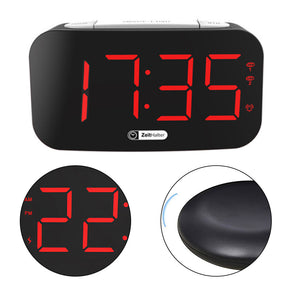 USB Plugged-in Digital Alarm Clock with Bed Vibrating Function