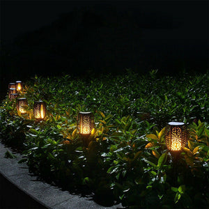 12 LED Light Solar Powered Flame Torch Decorative Light