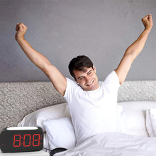 USB Plugged-in Digital Alarm Clock with Bed Vibrating Function