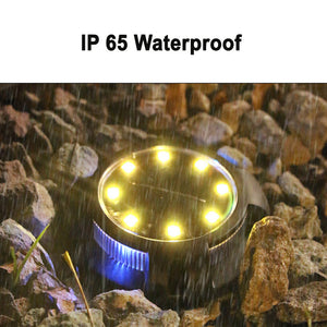 Solar Powered Outdoor Pathway Garden Lawn Floor Lights Decorative Step Night Lights