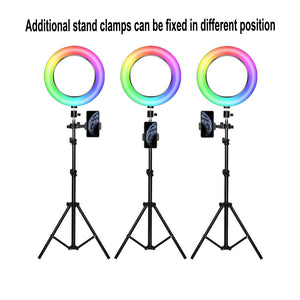 26cm RGB LED Selfie Ring Fill Light with Tripod