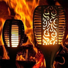 12 LED Light Solar Powered Flame Torch Decorative Light