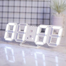 Modern Digital 3D LED Wall Clock Alarm Clock