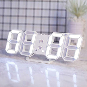 Modern Digital 3D LED Wall Clock Alarm Clock