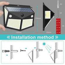 260LED Outdoor Waterproof Motion Sensor Solar Garden Lamp