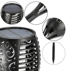 12 LED Light Solar Powered Flame Torch Decorative Light