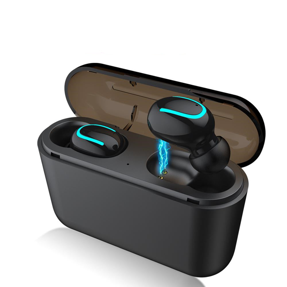 Wireless Bluetooth V5.0 In-Earbuds with Portable Charging Case