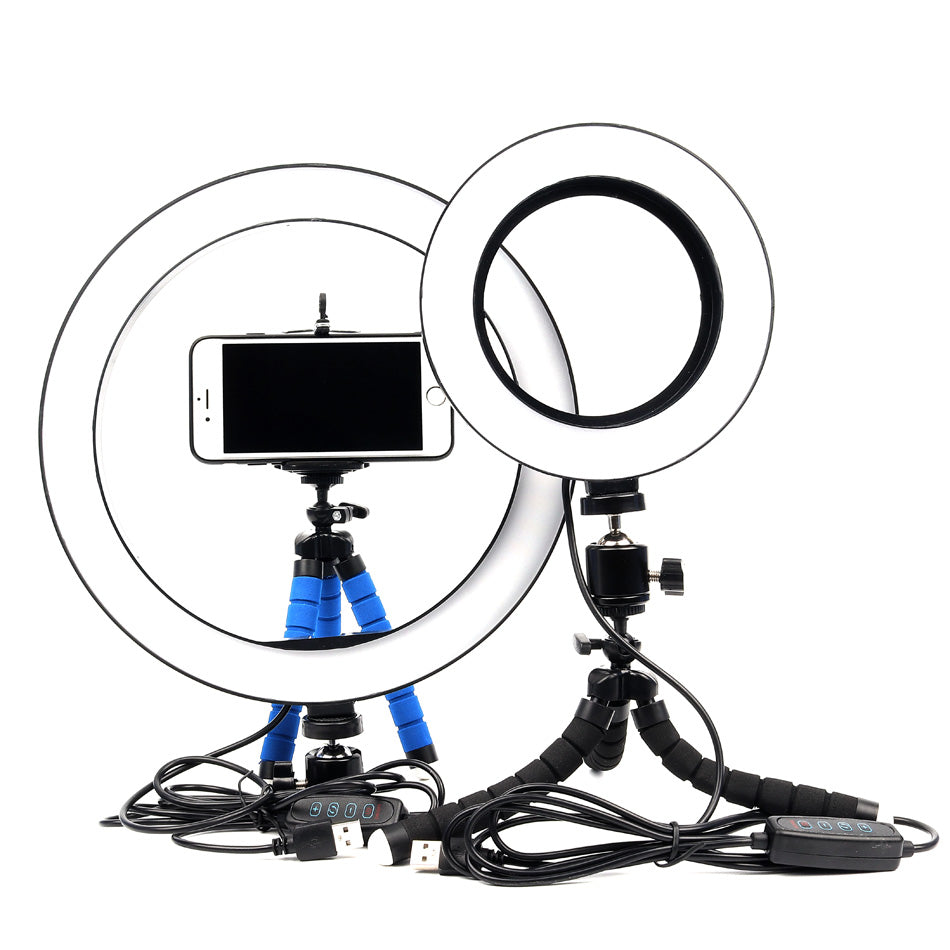 JUST IN!!!26cm Dimmable LED Selfie Ring Light with MiNi Tripod USB Plug - Groupy Buy