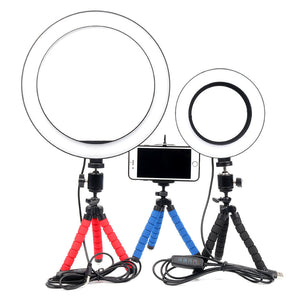 JUST IN!!!26cm Dimmable LED Selfie Ring Light with MiNi Tripod USB Plug - Groupy Buy