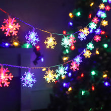 Battery Operated Snowflake LED String Light