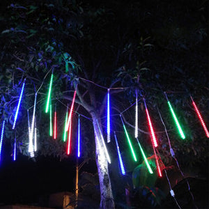 Solar Powerd 30CM LED Meteor Shower Decorative Tube Lights